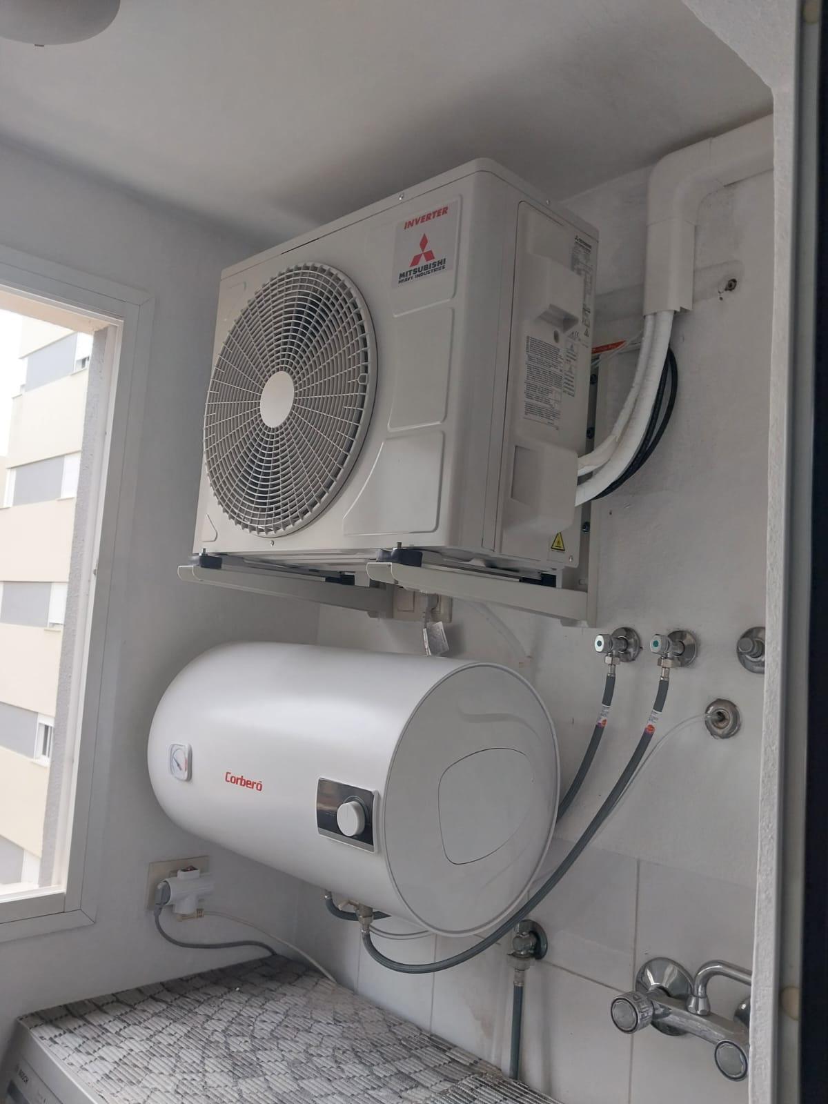 Unidad exterior Mitsubishi + termo eléctrico
